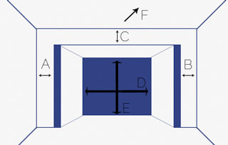 roller shutter door measuring plan